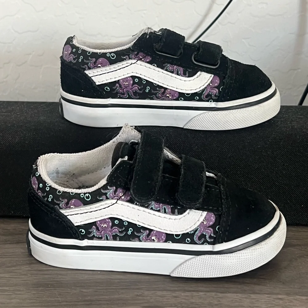 Vans Toddler Old Skool V Glow Octopus Sz6